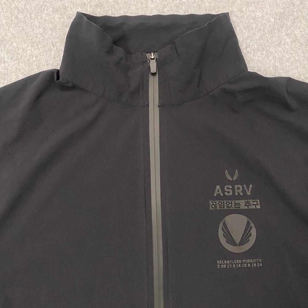 ASRV Jacket Mens M Black Aerotex Track Full Zip Lightweight DSG 0950 - Picture 2 of 10